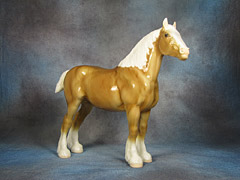Lot 12 - Glossy vintage palomino Clydesdale mare